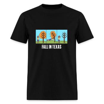 Texas Weather Fall Design for proud Texans - Men's T-Shirt - black - Front - Jose (178cm)