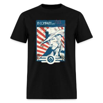 In company with Nick Valentine - Men's T-Shirt - black - Front - Jose (178cm)