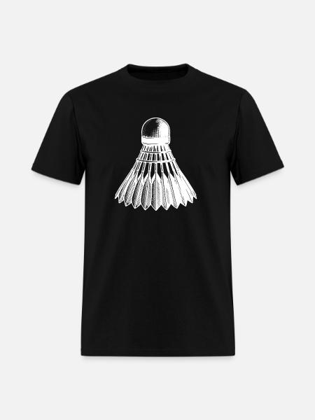 Badminton Ball Tattoo Style - Men's T-Shirt - black