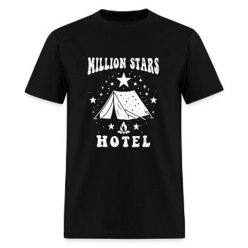 Million stars hotel - Men's T-Shirt - black - Front - Jose (178cm)