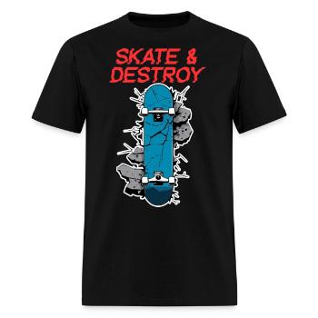 Skate & Destroy - Men's T-Shirt - black - Front - Jose (178cm)