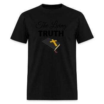 The Living Truth | Jesus the Truth |Bible - Men's T-Shirt - black - Front - Jose (178cm)