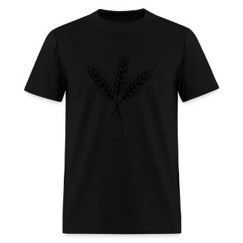 Three fine grain stalks - Men's T-Shirt - black - Front - Jose (178cm)