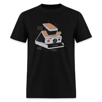 Polaroid Collapsible Classic Camera Antique Dark - Men's T-Shirt - black - Front - Jose (178cm)