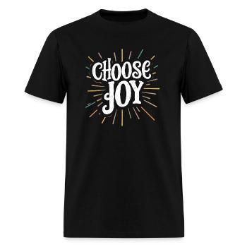 Choose joy - Men's T-Shirt - black - Front - Jose (178cm)