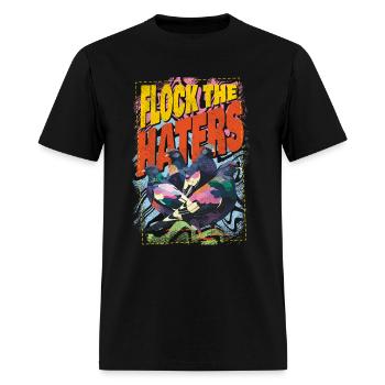Flock the Haters - Men's T-Shirt - black - Front - Jose (178cm)
