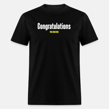 Congratulations you can read - T-shirt for men