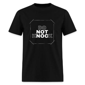 Do not knock - Men's T-Shirt - black - Front - Jose (178cm)