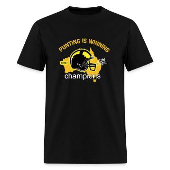 Punting Is Winning - Men's T-Shirt - black - Front - Jose (178cm)
