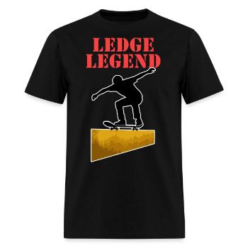 Ledge Legend - Men's T-Shirt - black - Front - Jose (178cm)