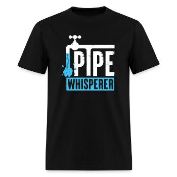 Plumber: The Pipe Whisperer - Men's T-Shirt - black - Front - Jose (178cm)