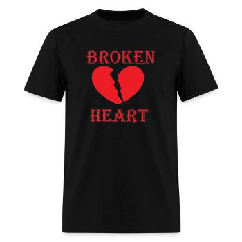 BROKEN HEART - Men's T-Shirt - black - Front - Jose (178cm)
