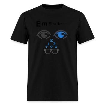 Vision Test - Men's T-Shirt - black - Front - Jose (178cm)