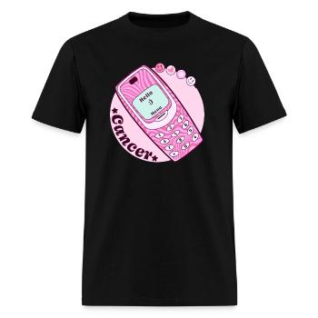 Vintage Phone Cancer - Men's T-Shirt - black - Front - Jose (178cm)