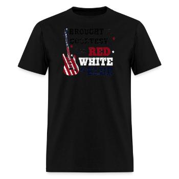 Courtesy Of The Red White And Blue - Men's T-Shirt - black - Front - Jose (178cm)