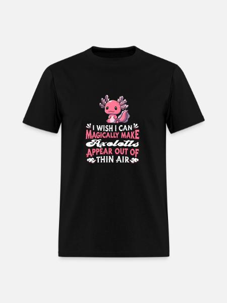 Axolotl Salamander - Men's T-Shirt - black
