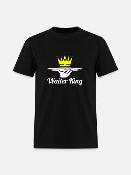 Waiter Waitress King - Men's T-Shirt - black