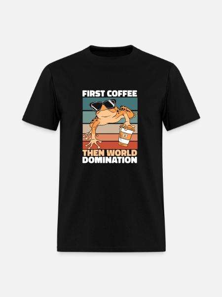 Poison Frog Coffee Sunglasses - Men's T-Shirt - black