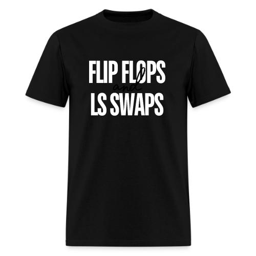 Flip Flops & LS Swaps (WHITE) - Men's T-Shirt
