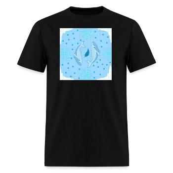 Arctic Spiral - Men's T-Shirt - black - Front - Jose (178cm)