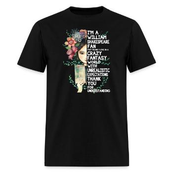 William Shakespeare 14 - Men's T-Shirt - black - Front - Jose (178cm)