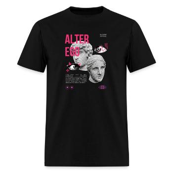 Alter Ego Cyberpunk – Vaporwave Streetwear - Men's T-Shirt - black - Front - Jose (178cm)