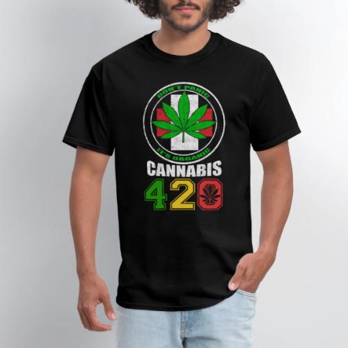 Lighthearted 420 Organic Ganja Weed Marijuana Desi - Men's T-Shirt