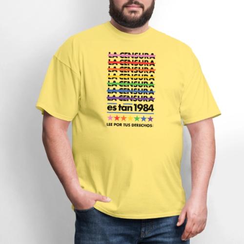 Censorship Is So 1984 (Rainbow/Spanish) - Men's T-Shirt