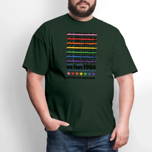 Censorship Is So 1984 (Rainbow/Spanish) - Men's T-Shirt