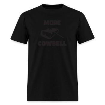 More Cowbell BLACK - Men's T-Shirt - black - Front - Jose (178cm)