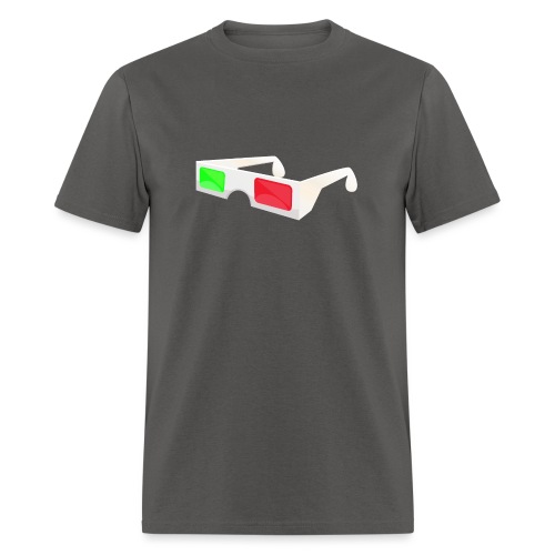 3D red green glasses - Men's T-Shirt