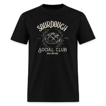 Sourdough Social Club - Men's T-Shirt - black - Front - Jose (178cm)