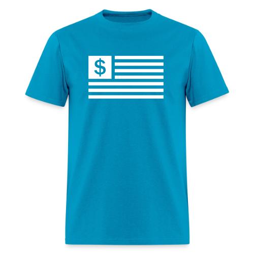 American Dollar Sign Flag - Men's T-Shirt