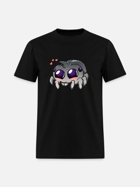 Jumping Spider Arachnid Pet Spooder Kawaii Spider - Men's T-Shirt - black