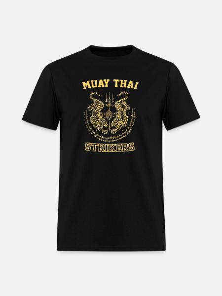 Muay Thai Kickboxing Fighter Tigers - Men's T-Shirt - black