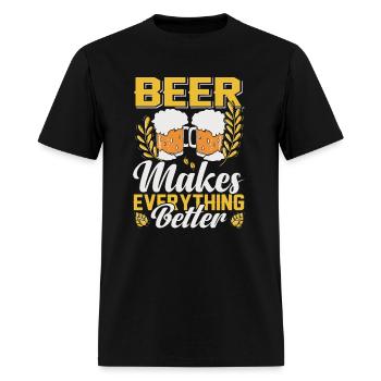 Beer - Men's T-Shirt - black - Front - Jose (178cm)