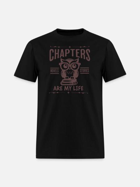 Chapters Are My Life - Men's T-Shirt - black