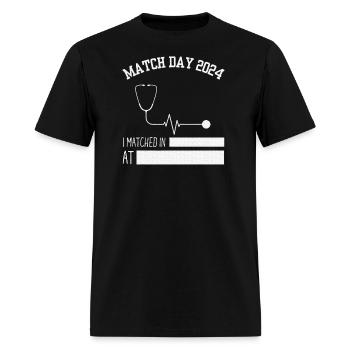 Match Day 2024 Residency i Matched Medical - Men's T-Shirt - black - Front - Jose (178cm)