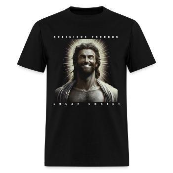 Logan Christ "Religious Freedom" freedom of religi - Men's T-Shirt - black - Front - Jose (178cm)