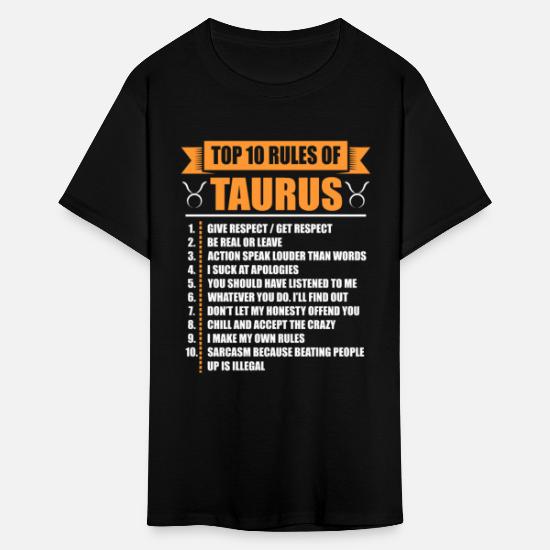 Top 10 Rules Taurus Traits Zodiac Signs Astrology' Men's T-Shirt