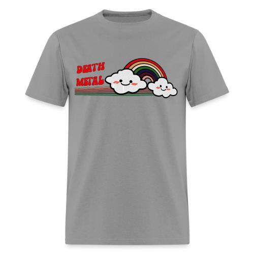 DEATH METAL Rainbow Funny Retro Vintage Music - Men's T-Shirt