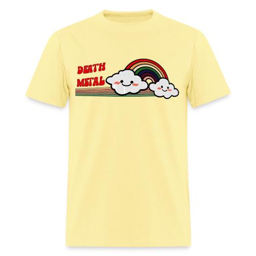 DEATH METAL Rainbow Funny Retro Vintage Music - Men's T-Shirt