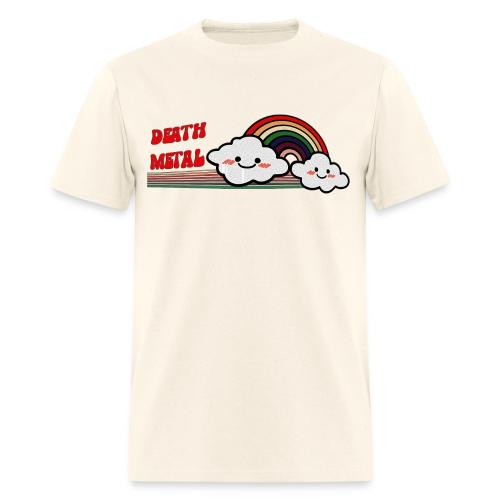 DEATH METAL Rainbow Funny Retro Vintage Music - Men's T-Shirt