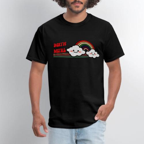DEATH METAL Rainbow Funny Retro Vintage Music - Men's T-Shirt