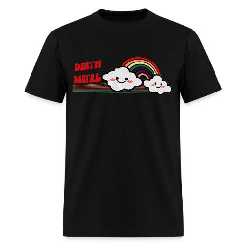 DEATH METAL Rainbow Funny Retro Vintage Music - Men's T-Shirt