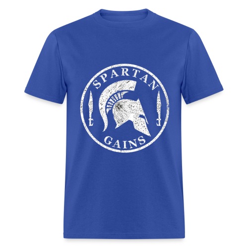 Spartan Gains Logo fuer schwarzes Shirt png - Men's T-Shirt