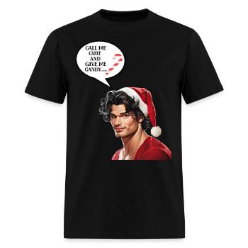 Christmas Nice Cute and Handsome Man - Men's T-Shirt - black - Front - Jose (178cm)