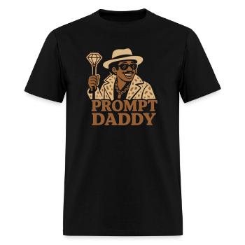 Prompt Daddy - Men's T-Shirt - black - Front - Jose (178cm)