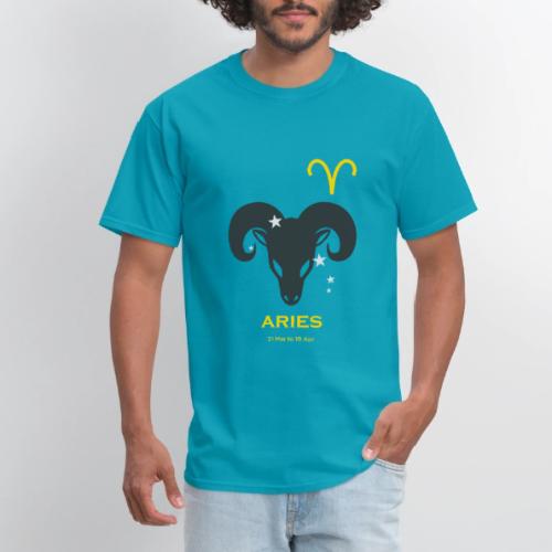 Aries zodiac astrology horoscope - Men's T-Shirt