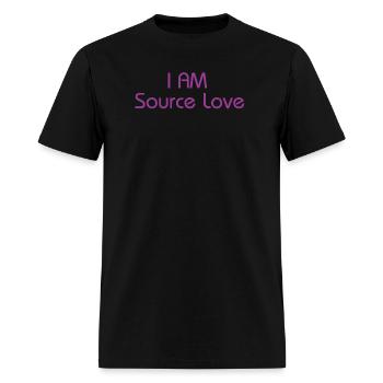 I Am Source Love - Men's T-Shirt - black - Front - Jose (178cm)